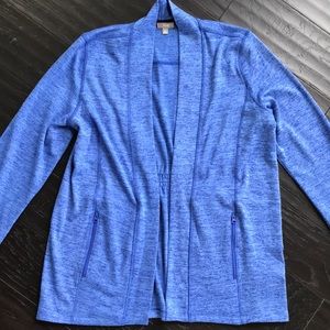 Talbots Heathered Blue Lightweight Sweater